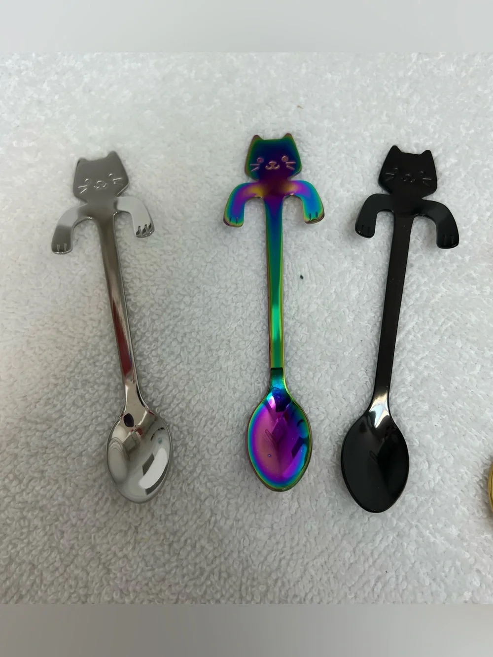 Unbranded Stainless Steel Set of 5 Tea Spoons